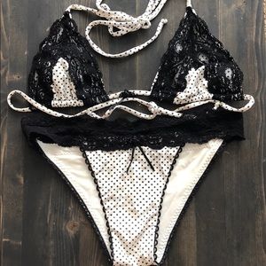 Polka Dot Beach Bunny Bikini size SMALL